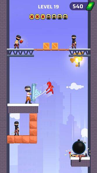 Скачать взломанную Web Master: Стикмен Супергерой [Мод меню] MOD apk на Андроид