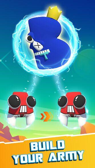 Скачать взломанную Merge Alpha: Letter Run [Бесплатные покупки] MOD apk на Андроид