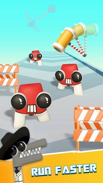 Скачать взломанную Merge Alpha: Letter Run [Бесплатные покупки] MOD apk на Андроид