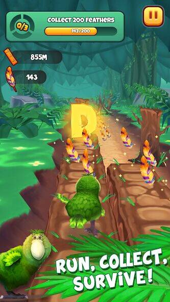 Скачать взломанную Kakapo Run: Animal Rescue Game [Много монет] MOD apk на Андроид