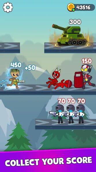 Скачать взломанную Stick Shooter: Battle Game [Мод меню] MOD apk на Андроид