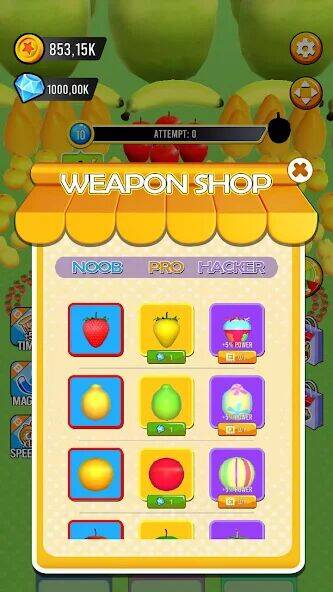 Скачать взломанную Fruit hole: Black hole [Много монет] MOD apk на Андроид
