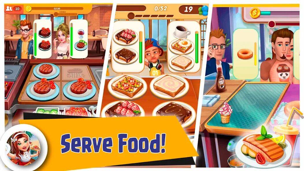 Скачать взломанную Crazy Cooking Chef Food Craze [Много денег] MOD apk на Андроид