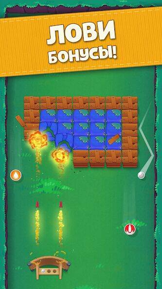 Скачать взломанную Bouncefield: Bricks Breaker [Мод меню] MOD apk на Андроид