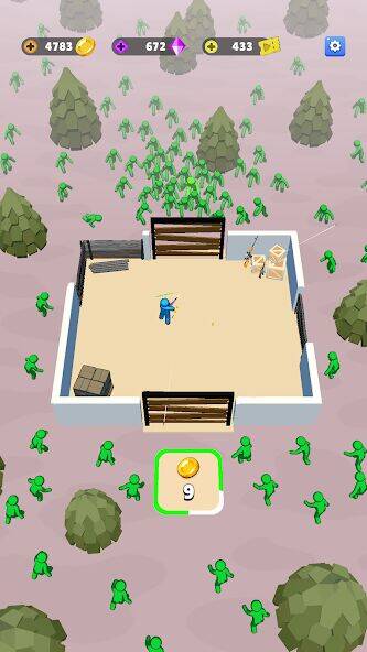 Скачать взломанную Train Defense: Зомби Игра [Много монет] MOD apk на Андроид