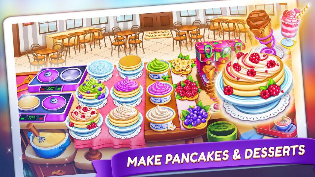 Скачать взломанную Кулинарные игры в ресторане [Много монет] MOD apk на Андроид