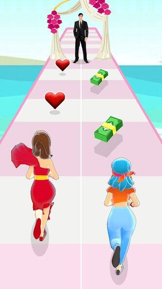 Скачать взломанную girl run веселая беговая игра [Много денег] MOD apk на Андроид