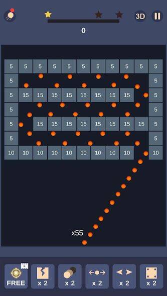 Скачать взломанную Bricks and Balls-Brick Crusher [Много денег] MOD apk на Андроид