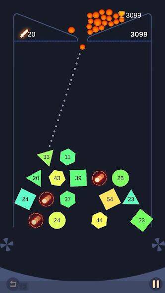 Скачать взломанную Bricks and Balls-Brick Crusher [Много денег] MOD apk на Андроид