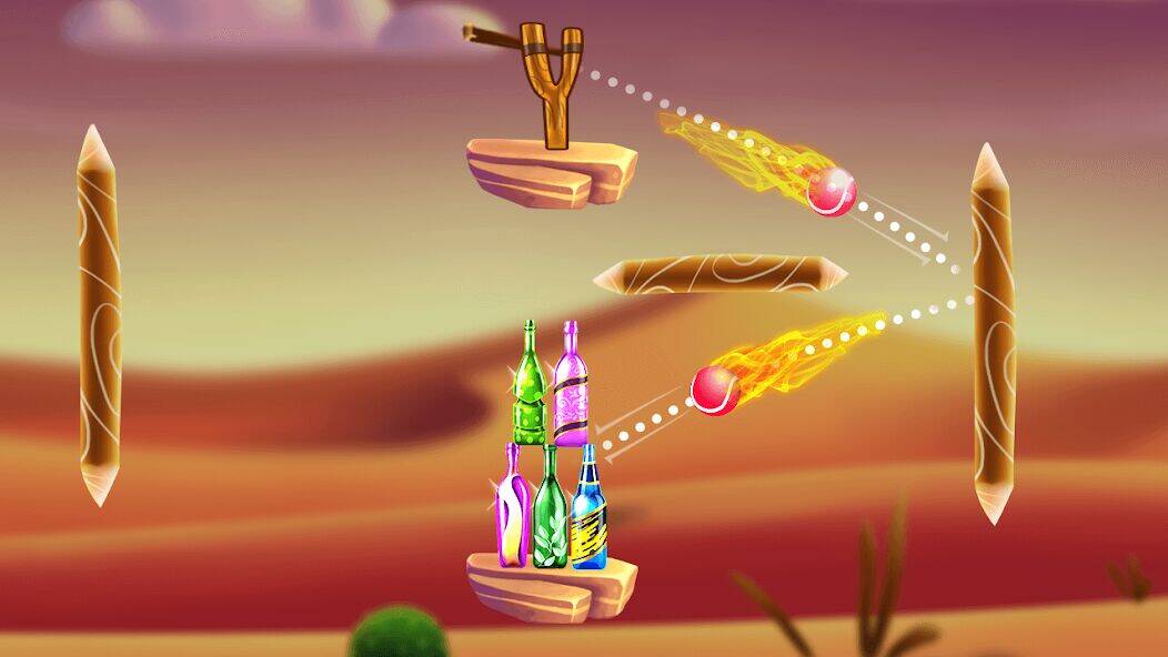 Скачать взломанную Стрельба по бутылкам 2 [Бесплатные покупки] MOD apk на Андроид