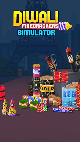 Скачать взломанную Diwali Firecrackers Simulator [Много монет] MOD apk на Андроид