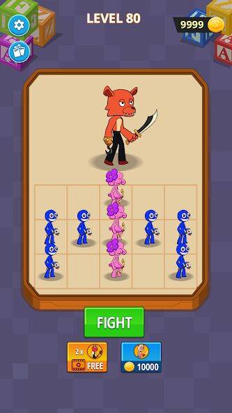 Скачать взломанную Merge Rainbow Friend [Бесплатные покупки] MOD apk на Андроид