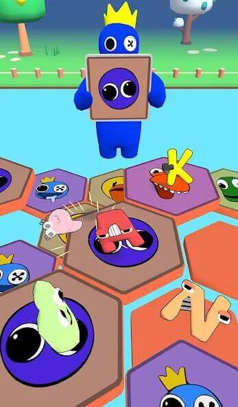 Скачать взломанную Alphabet Fall .io: Match Race [Много денег] MOD apk на Андроид