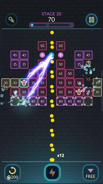 Скачать взломанную Неон кирпичи - кирпичник [Много денег] MOD apk на Андроид