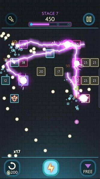 Скачать взломанную Неон кирпичи - кирпичник [Много денег] MOD apk на Андроид