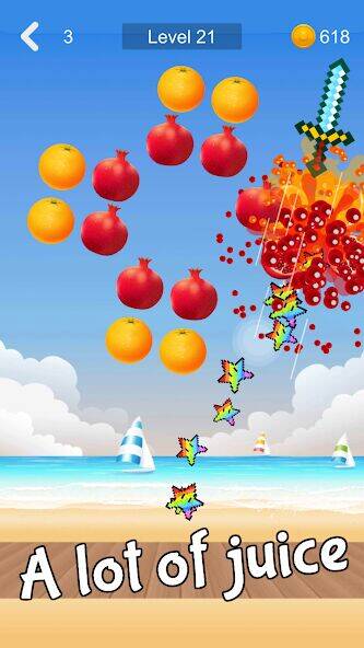 Скачать взломанную Fruit Sniper [Много денег] MOD apk на Андроид