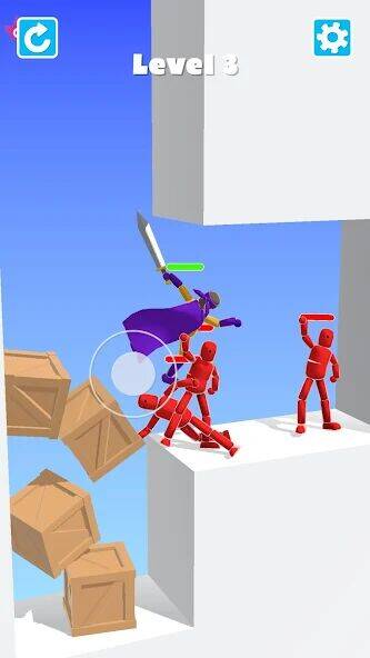 Скачать взломанную Ragdoll Ninja - Рэгдолл Ниндзя [Много монет] MOD apk на Андроид
