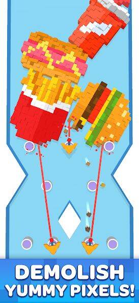 Скачать взломанную Pixel Demolish [Много монет] MOD apk на Андроид