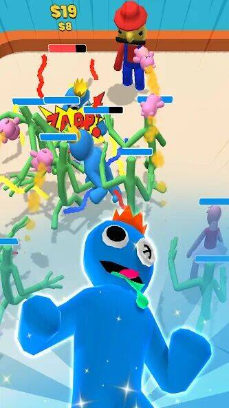 Скачать взломанную Super Monster: Rainbow Friends [Бесплатные покупки] MOD apk на Андроид