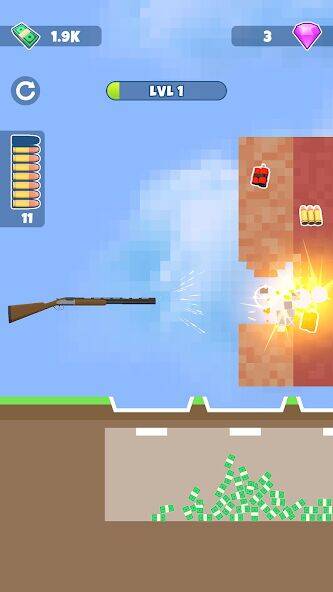 Скачать взломанную Gun Crusher: Aнти стресс игра [Много монет] MOD apk на Андроид