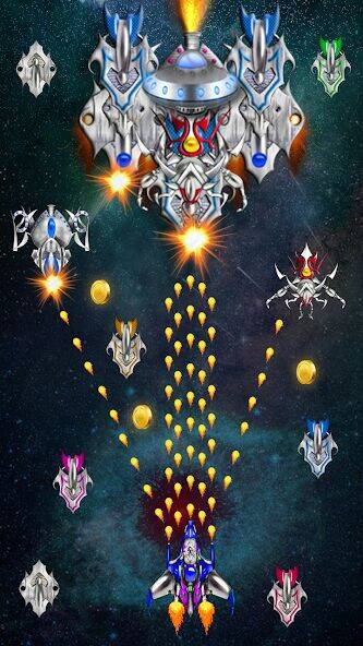 Скачать взломанную Galaxy Shooting: Alien Attack [Мод меню] MOD apk на Андроид