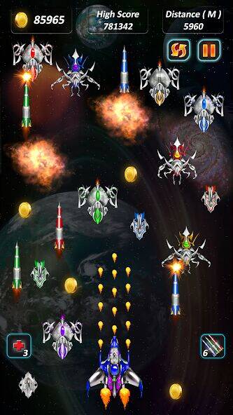 Скачать взломанную Galaxy Shooting: Alien Attack [Мод меню] MOD apk на Андроид