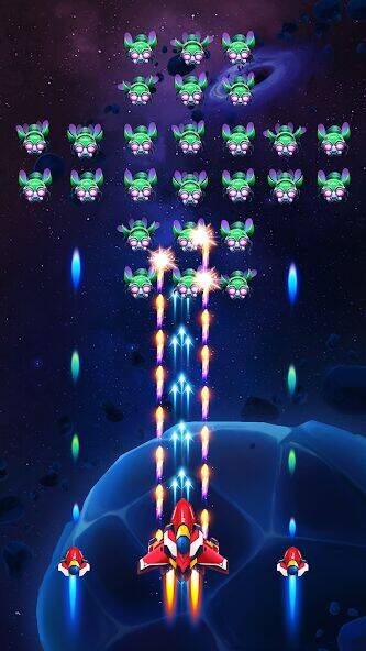 Скачать взломанную Space Force: UFO Hunter [Бесплатные покупки] MOD apk на Андроид