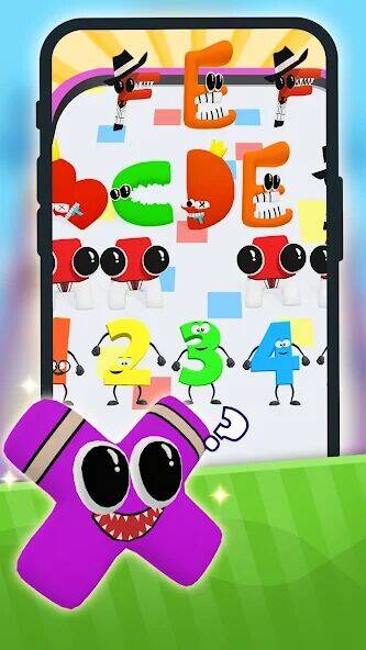 Скачать взломанную Алфавит Монстр Игры [Много монет] MOD apk на Андроид