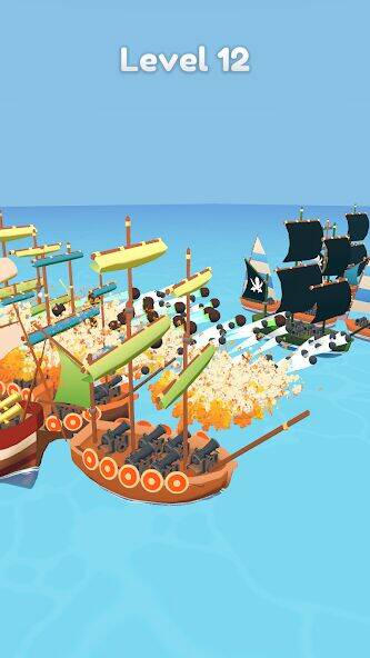 Скачать взломанную Merge Pirates [Бесплатные покупки] MOD apk на Андроид