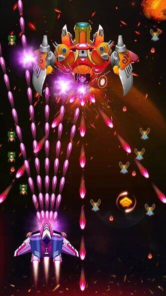 Скачать взломанную Galaxy attack - Alien shooter [Мод меню] MOD apk на Андроид