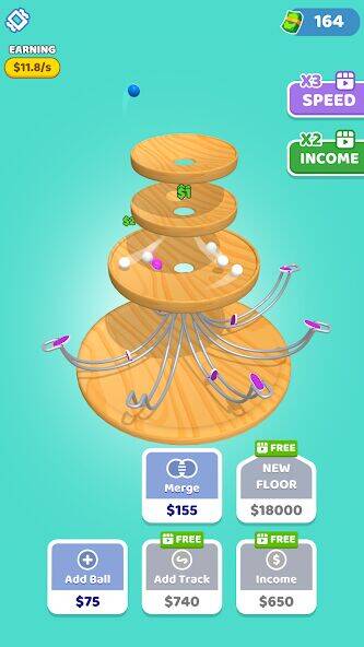 Скачать взломанную Spinning Balls [Много денег] MOD apk на Андроид