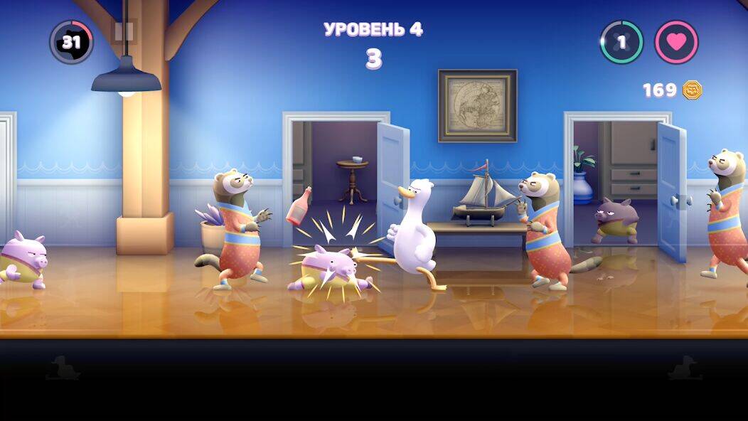 Скачать взломанную Punch Kick Duck [Мод меню] MOD apk на Андроид