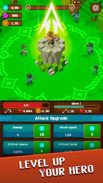 Скачать взломанную Pixel guard: Защита замка [Много монет] MOD apk на Андроид