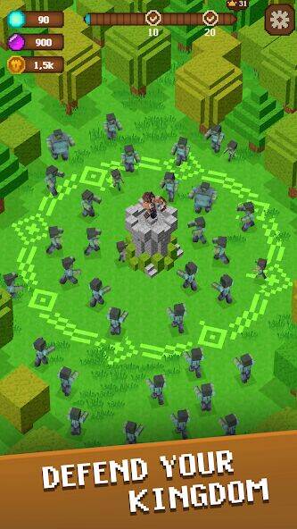 Скачать взломанную Pixel guard: Защита замка [Много монет] MOD apk на Андроид