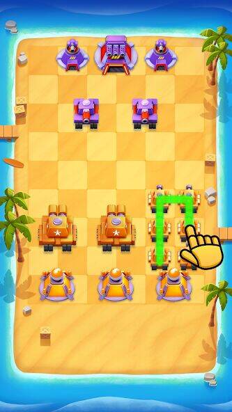 Скачать взломанную Merge Tanks - Battle Game [Мод меню] MOD apk на Андроид