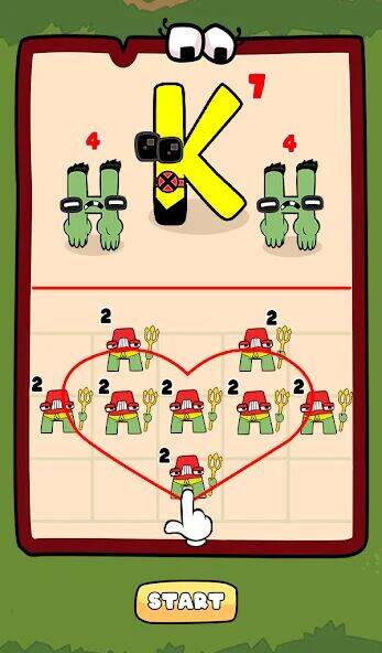 Скачать взломанную Merge Alphabet 2D Fusion Fight [Много денег] MOD apk на Андроид