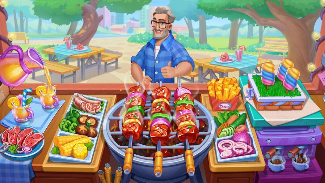 Скачать взломанную Cooking Town - Restaurant Game [Много денег] MOD apk на Андроид