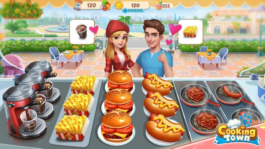 Скачать взломанную Cooking Town - Restaurant Game [Много денег] MOD apk на Андроид