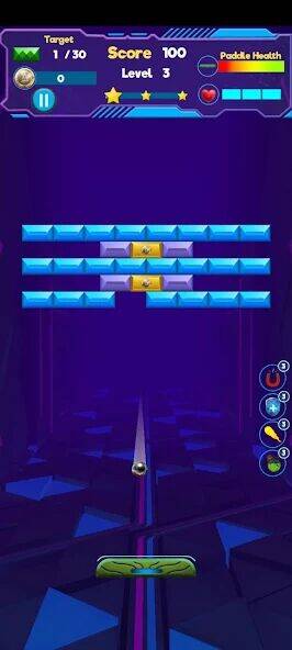Скачать взломанную Bricksandball - кирпичи шарик [Бесплатные покупки] MOD apk на Андроид