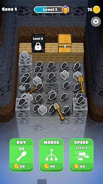 Скачать взломанную Bounce Miner [Много монет] MOD apk на Андроид