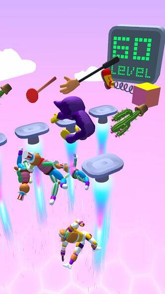 Скачать взломанную Push the Dummy: Ragdoll Fall [Бесплатные покупки] MOD apk на Андроид