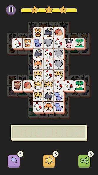Скачать взломанную Match 3 Animal - Zen Puzzle [Много денег] MOD apk на Андроид