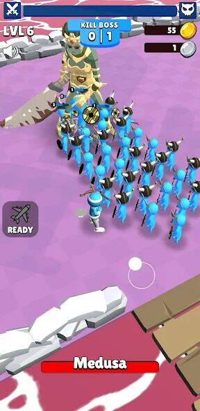Скачать взломанную Stickman Army: Clash [Много денег] MOD apk на Андроид