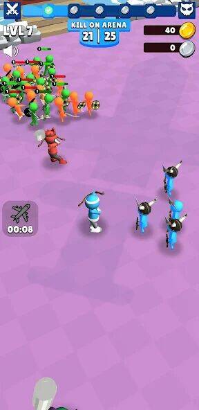Скачать взломанную Stickman Army: Clash [Много денег] MOD apk на Андроид