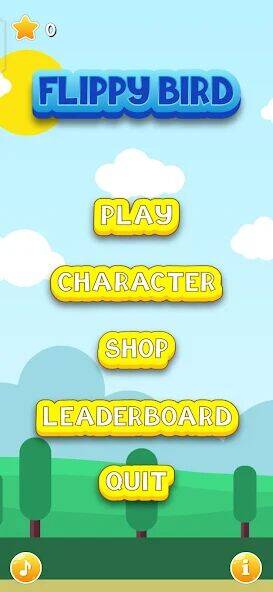 Скачать взломанную Flippy Bird - Flying bird [Бесплатные покупки] MOD apk на Андроид