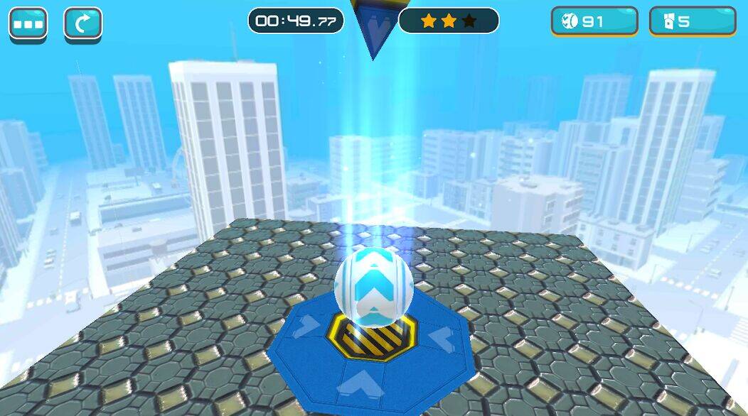 Скачать взломанную Gyro Ball 3D [Бесплатные покупки] MOD apk на Андроид
