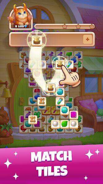 Скачать взломанную Tile Yard: Matching Game [Много денег] MOD apk на Андроид