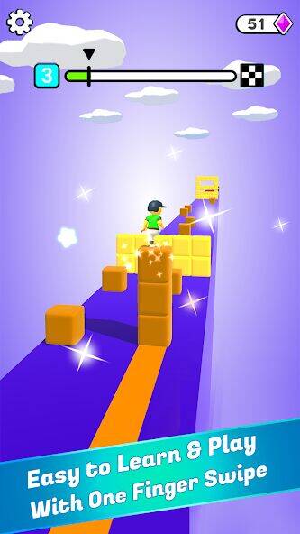 Скачать взломанную Block Surfer [Много денег] MOD apk на Андроид
