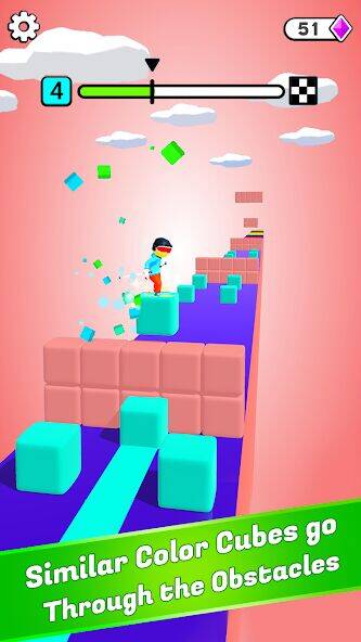 Скачать взломанную Block Surfer [Много денег] MOD apk на Андроид