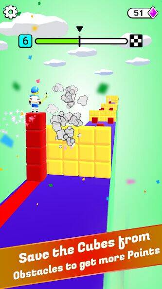 Скачать взломанную Block Surfer [Много денег] MOD apk на Андроид